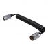 12v spiral cable metal 7 pin 2x plugs 45mtr 1pc