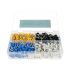 400pcs assortiment polytops no plate screws white yellow blue and black 1pc