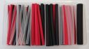 87pcs dual wall heat shrink tube set 31 black red clear 1pc