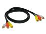 a v cable 1 mtr 3 plugs red white yellow 1pc