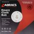 abracs 25mm x 50m x 180grit emery roll 1pc