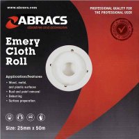 ABRACS 38MM X 50M X 150GRIT EMERY ROLL (1PC) ABRACS 38MM X 50M X 150GRIT EMERY ROLL (1PC)