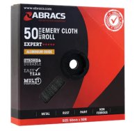 ABRACS 50MM X 50M X 180G EMERY ROLL (1PC) ABRACS 50MM X 50M X 180G EMERY ROLL (1PC)