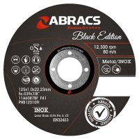 ABRACS ÉDITION NOIRE 125 MM X 1,0 MM X 22 MM INOX (1PC)