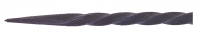 aiguille aiguille en verre spirale unique motifs 100 125mm 1pc