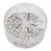 ASSORTIMENT ADEREINDHULZEN ONGEISOLEERD 0,5-0,75-1,0-1,5-2,5 1900-DELIG (1ST) ASSORTIMENT ADEREINDHULZEN ONGEISOLEERD 0,5-0,75-1,0-1,5-2,5 1900-DELIG (1ST)