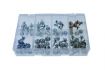 assortment aceme sheet metal screws with captive washer 130pcs 1pc