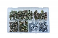 ASSORTMENT BOX WITH BRAKE NUTS 120-PIECES