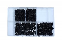 ASSORTMENT DRILLING SCREWS COLLAR BLACK TORX 400-PIECE (1PC)