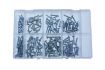 assortment drilling screws zinc plated pan head philipsdrive 122piece 1pc