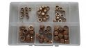 assortment exhaust nuts m6 m12 60piece 1pc