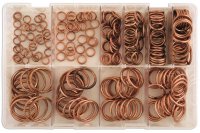 ASSORTMENT SEALING RINGS COPPER 250-PIECE (1PC)