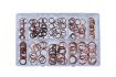 assortment sealing rings copper small 200piece 1pc