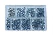  assortment selfdrilling screws zinc plated hex head small dimensions 160pcs 