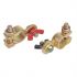 battery terminal clamp set with with butterfly nut redblack 1pc