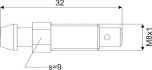 brake bleed nipple 0089 m8x1x32mm sw9 1pc