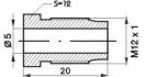 brake bleed nipple m12x1x20mm sw12 5mm 96022 10pcs