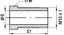 brake bleed nipple m12x1x21mm sw12 6mm 10pcs