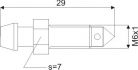 brake bleed nipple m6x1x29mm sw7 1pc