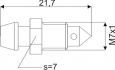brake bleed nipple m7x1x21 7mm sw7 1pc
