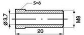 brake bleed nipple m8x20mm sw8 37mm 10pcs