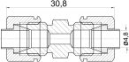 brake line compression fitting brass 475 10pcs