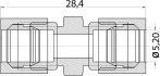 brake line compression fitting brass 5 10pcs