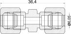 brake line compression fitting brass 6 1pc