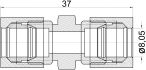 brake line compression fitting brass 8 10pcs