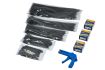 bundle promo cable ties adhesive saddles pliers 9 pieces