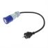 cble adaptateur 40cm fiche schuko vers prise cee 1pc