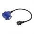 cble adaptateur 40cm fiche schuko vers prise coude cee prise schuko 1pc