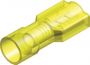 CABLE LUG FEMALE YELLOW 6.3MM (5PCS)