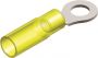 INSULATED HEAT SHRINK RING TERMINAL [WATERPROOF] YELLOW M4 (25PCS)