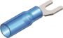 INSULATED HEAT SHRINK SPADE TERMINAL [WATERPROOF] BLUE M4 (50PCS)