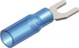 insulated heat shrink spade terminal waterproof blue m4 50pcs