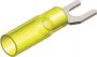 INSULATED HEAT SHRINK SPADE TERMINAL [WATERPROOF] YELLOW M4 (25PCS)