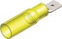 CABLE LUG THERMOSEAL MALE YELLOW 6.3MM (5PCS)