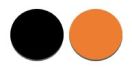 cble pvc 05mm2 noir orange 1m100 rouleau 1pc
