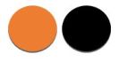 cble pvc 05mm2 orange noir 1m500 rouleau 1pc