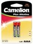 CAMELION PLUS ALKALINE AAA/LR61 BLISTER (2PCS)