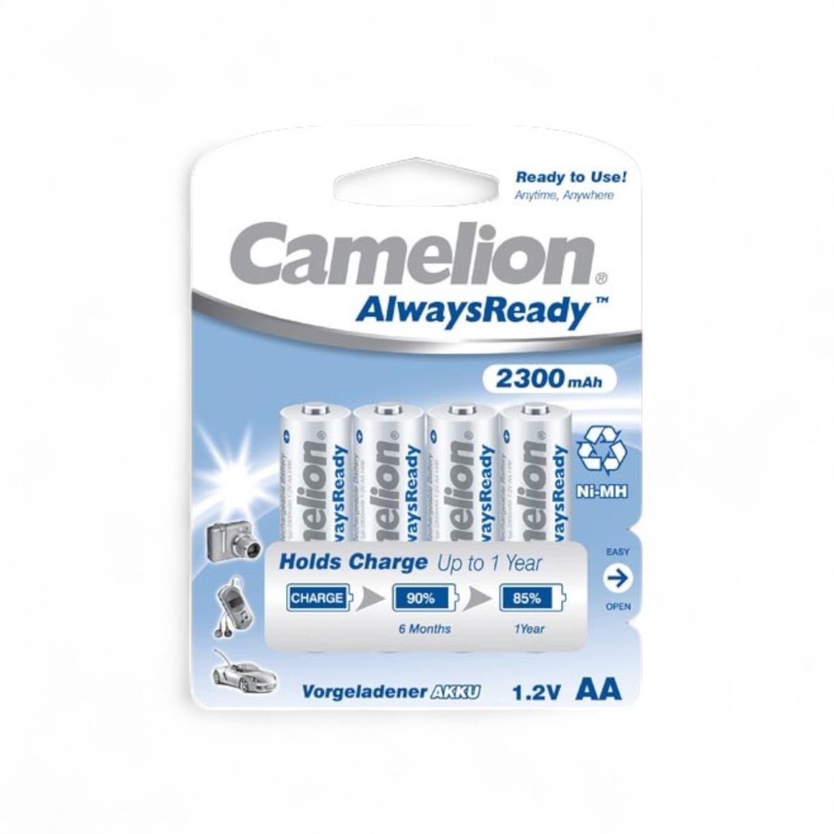 camelion rechargeable aalr6 2300mah blister 4pcs camelion rechargeable aalr6 2300mah blister 4pcs