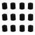 capot de protection valve noir 100pc