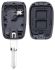 car key dacia empty housing including 2 buttons 1 pc