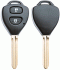 car key toyota empty housing including 2 buttons 1 pc