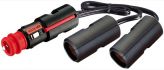 cigarette adapter power plug 2 connections 1pc