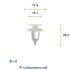 clip citronpeugeot oe 6995y5 20pc