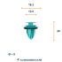 clip de garnissage oe 9046710161 mu000504 6822ll 909130105 0940910312 10pc