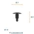 clip fiat oe 1301019808 10pc