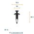 clip ford oe 1354124 w703915ss3yyw 20pc